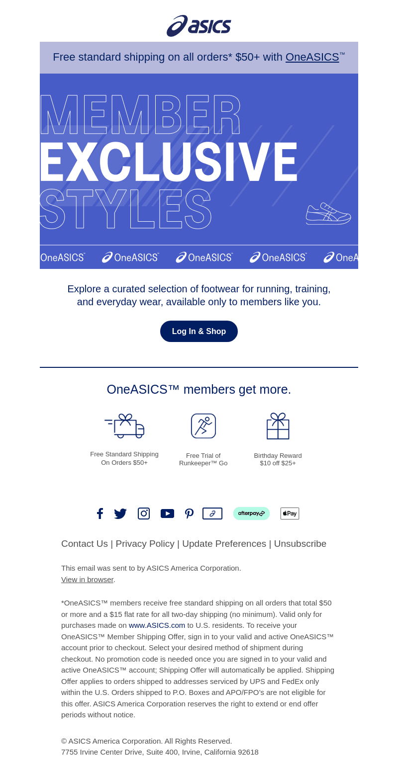 OneASICS™ styles unlocked just for you!