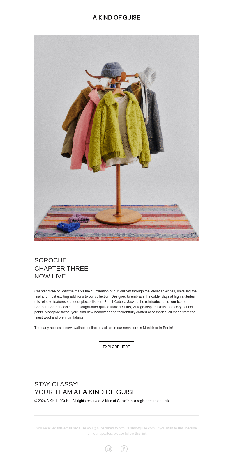 Now available: Chapter Three AW24