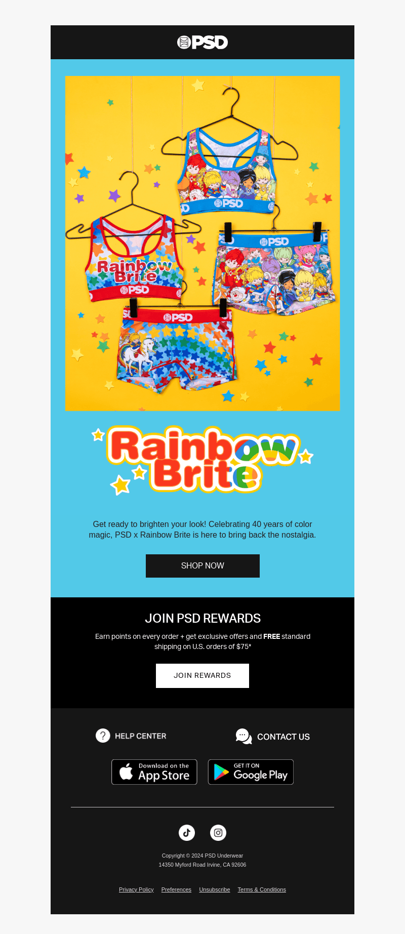 Women’s Exclusive: PSD x Rainbow Brite 🌈