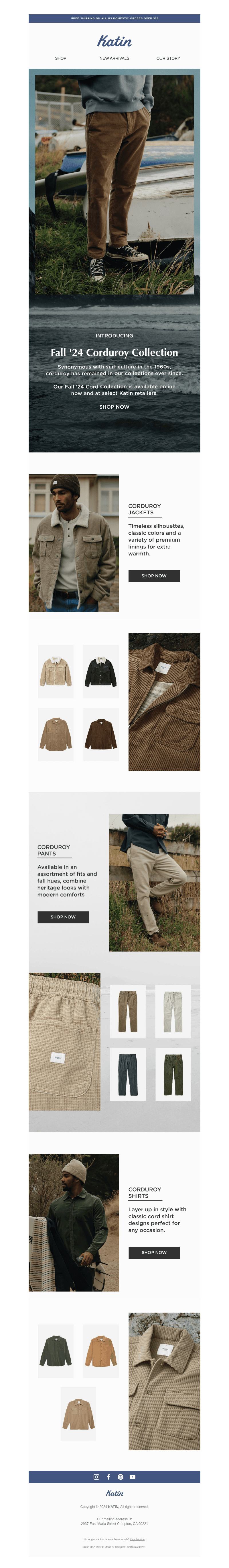 Introducing Fall '24 Corduroy Collection