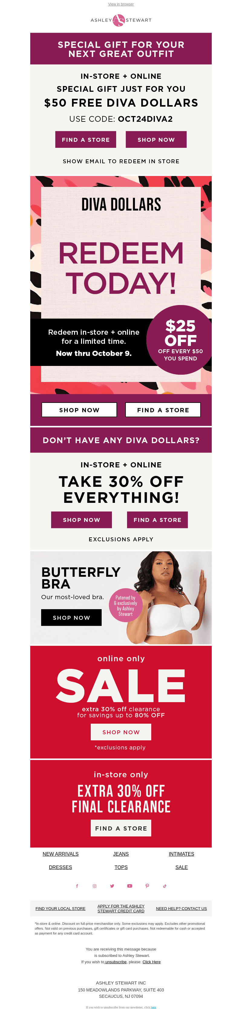Redeem your Diva Dollar$ Now  💸💰💲