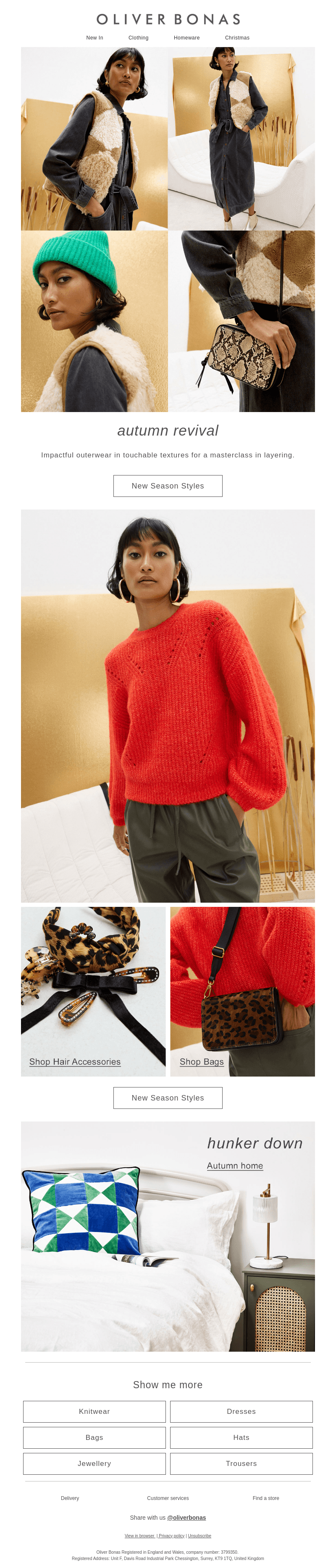 New in clothing | Luxe layers​