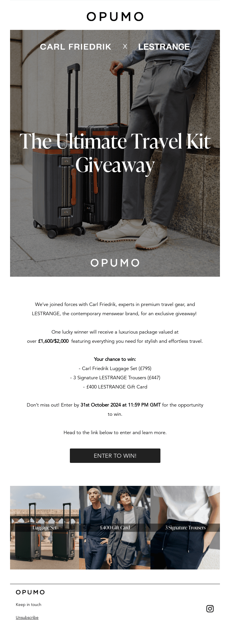 Win The Ultimate Travel Kit worth over £1,600…