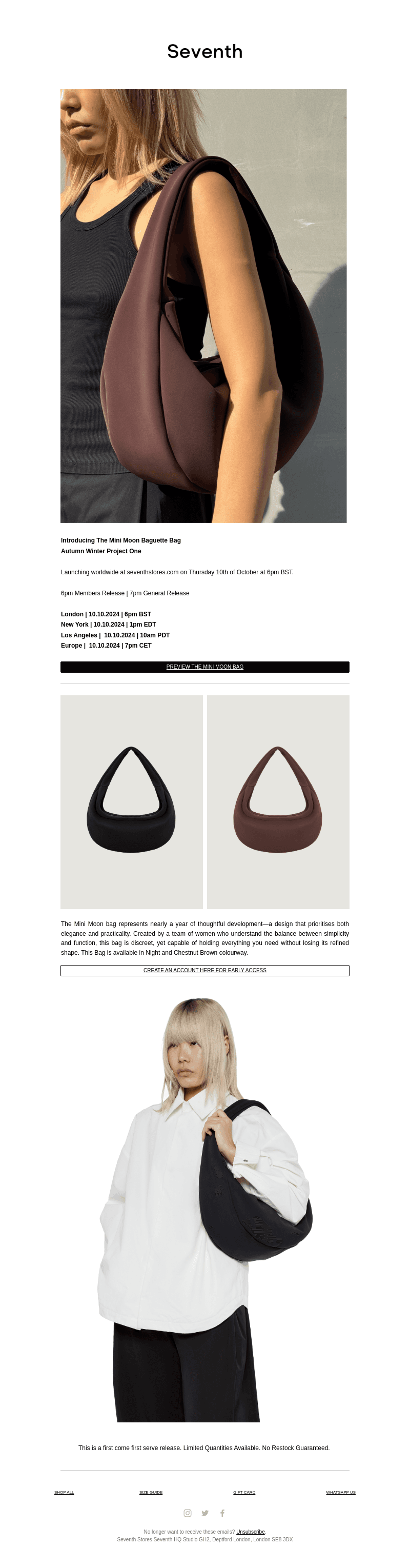 Mini Moon Baguette Bag | AW Project One