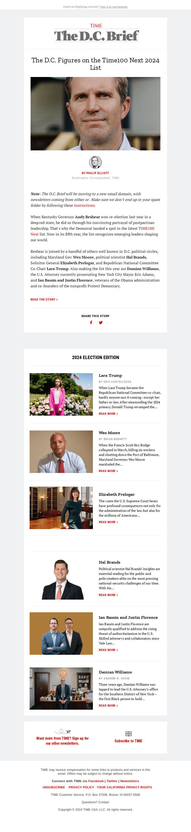 The D.C. figures on the Time100 Next 2024 list