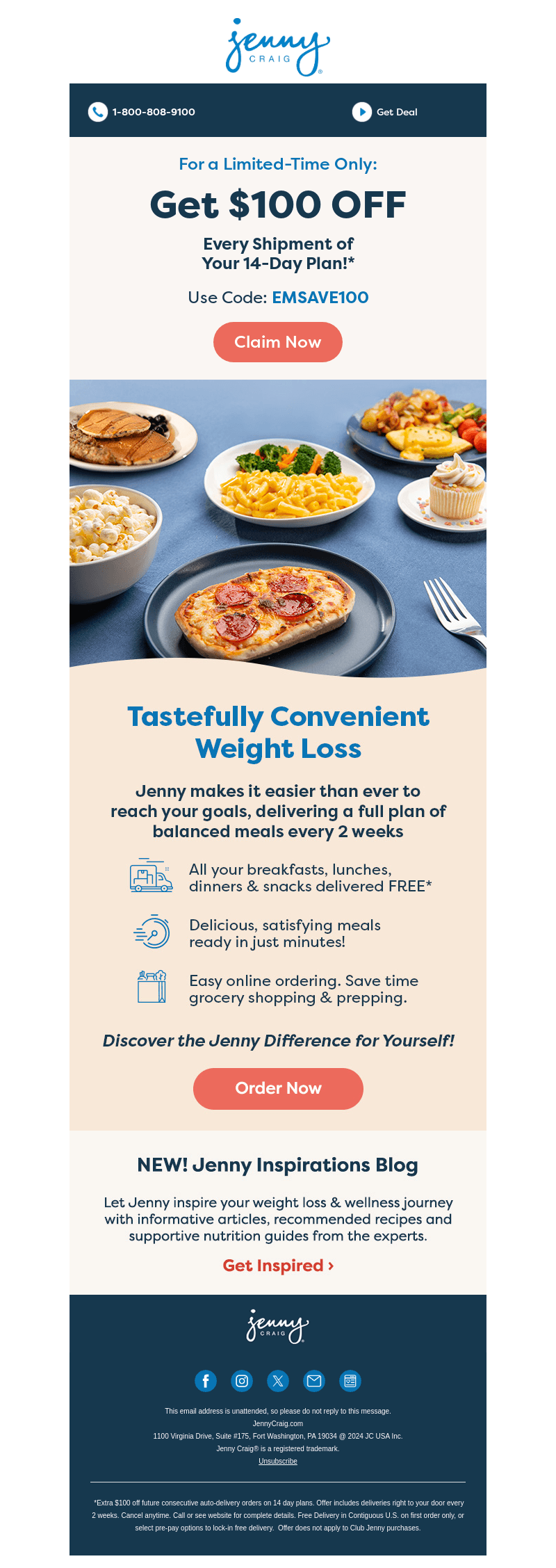 Get $100 OFF Convenient Weight Loss Solutions! 🙌