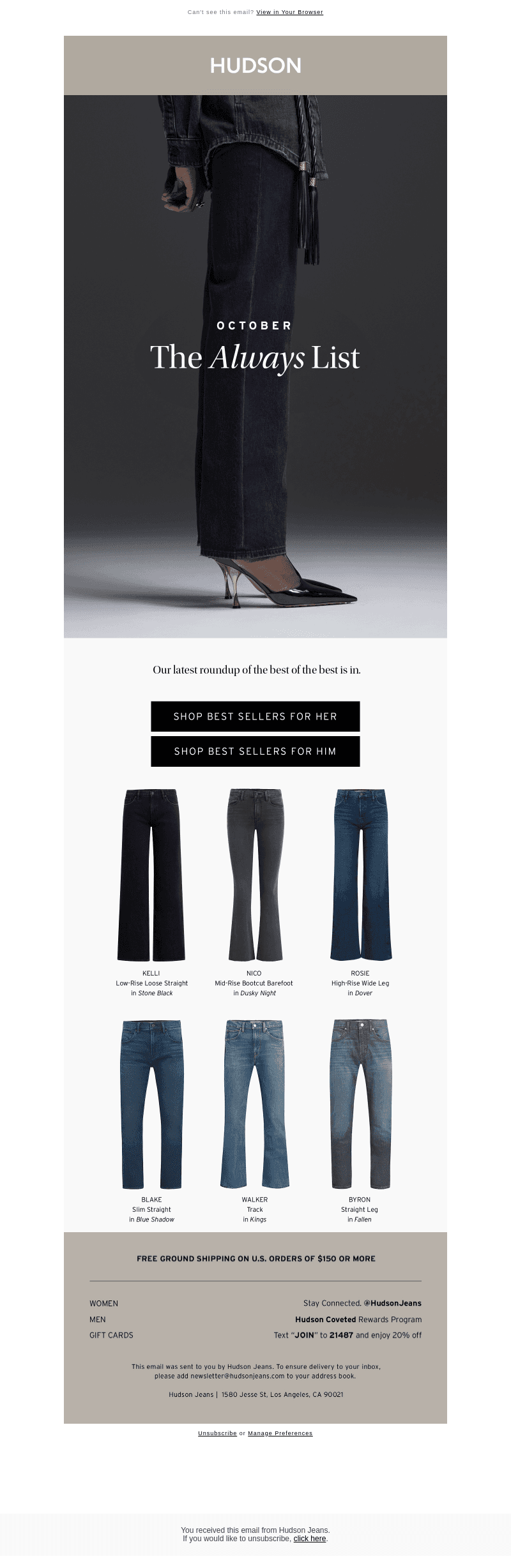 The October Always List