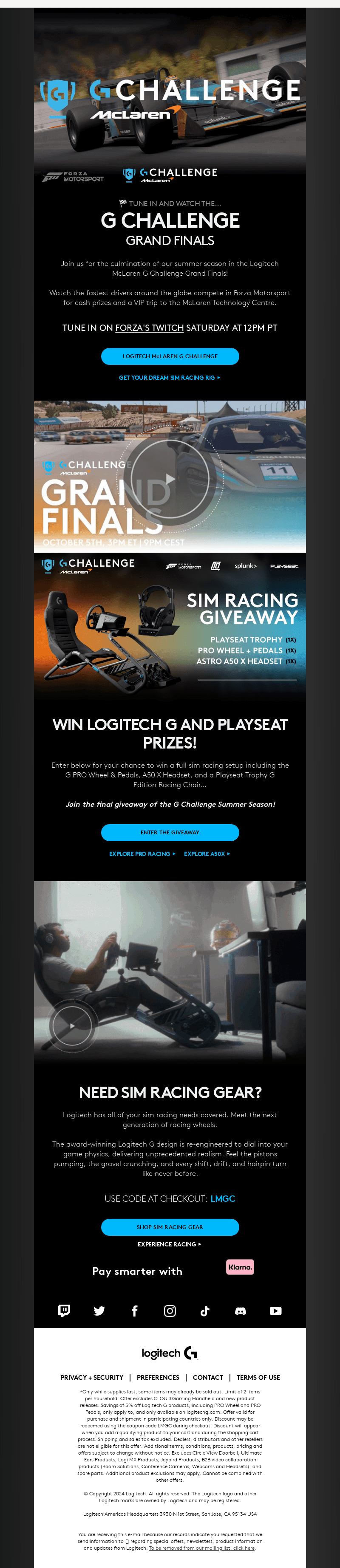 Logitech email from Sat, Oct 5, 2024