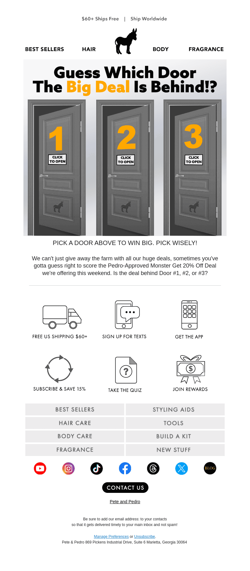 Guess Which Door - #1, #2 or #3?!