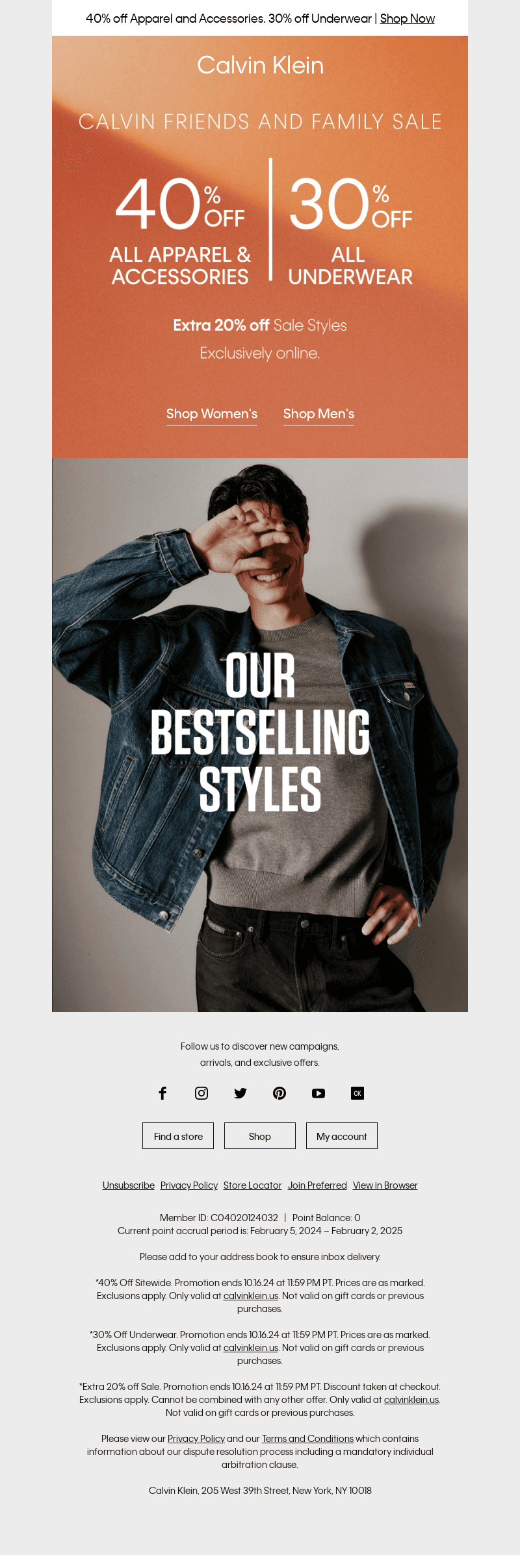 Start Your Week with 40% off Our Iconic Styles