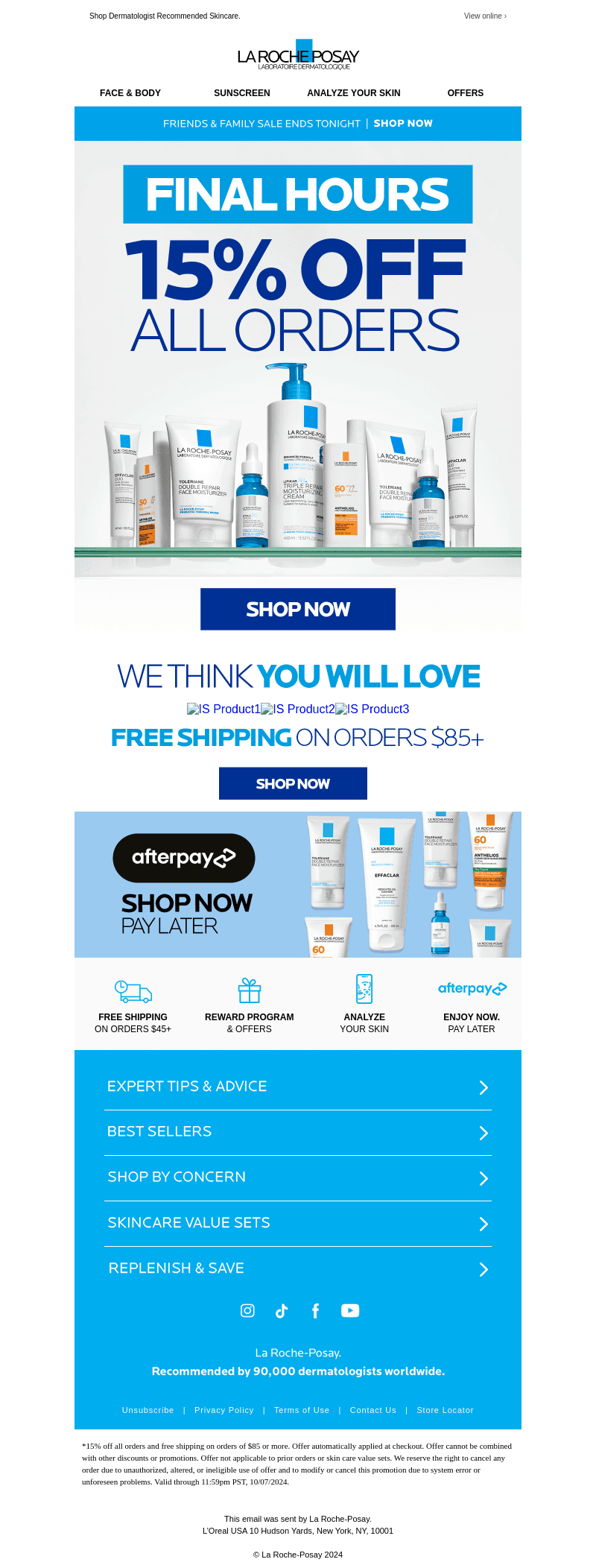 , this offer ends tonight.