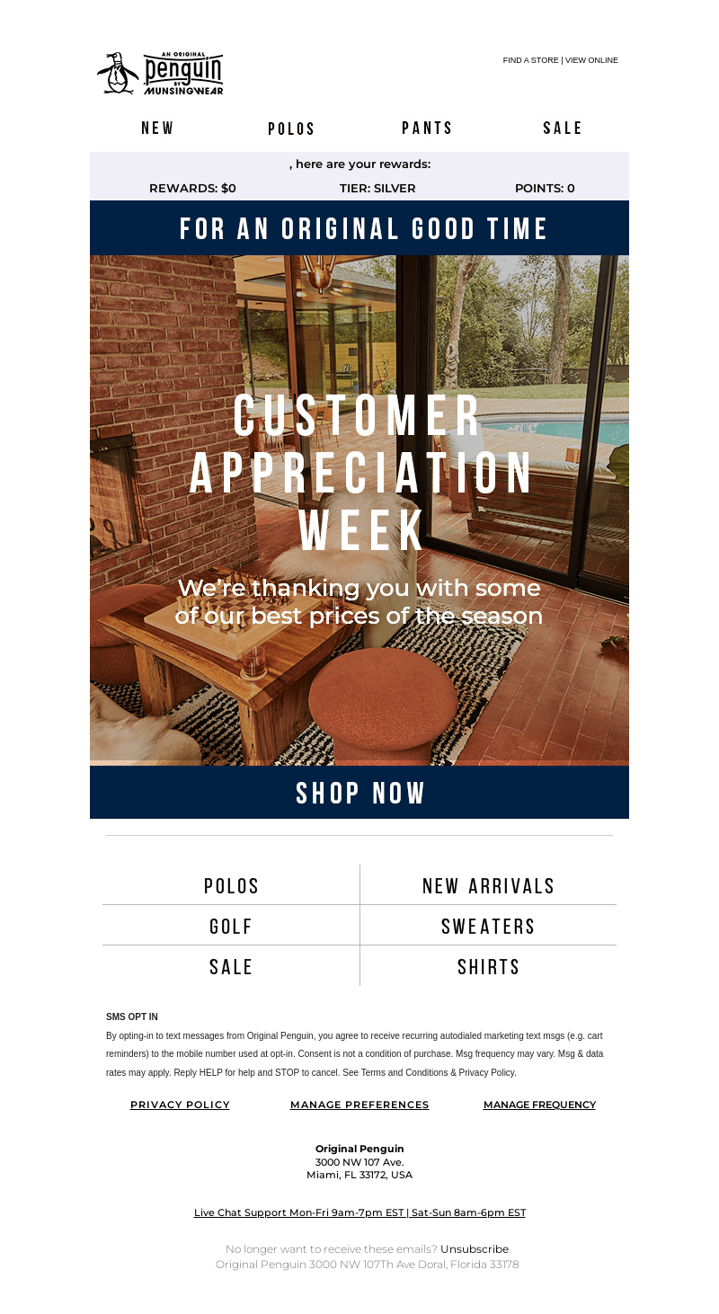 STARTS NOW: Customer Appreciation Week