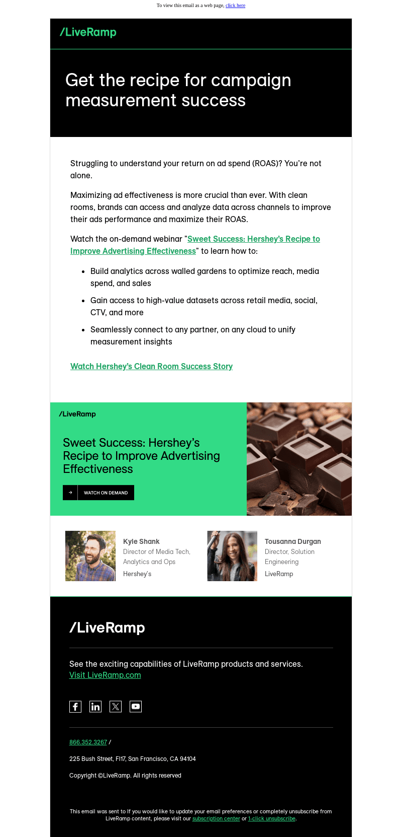 LiveRamp email from Tue, Oct 8, 2024