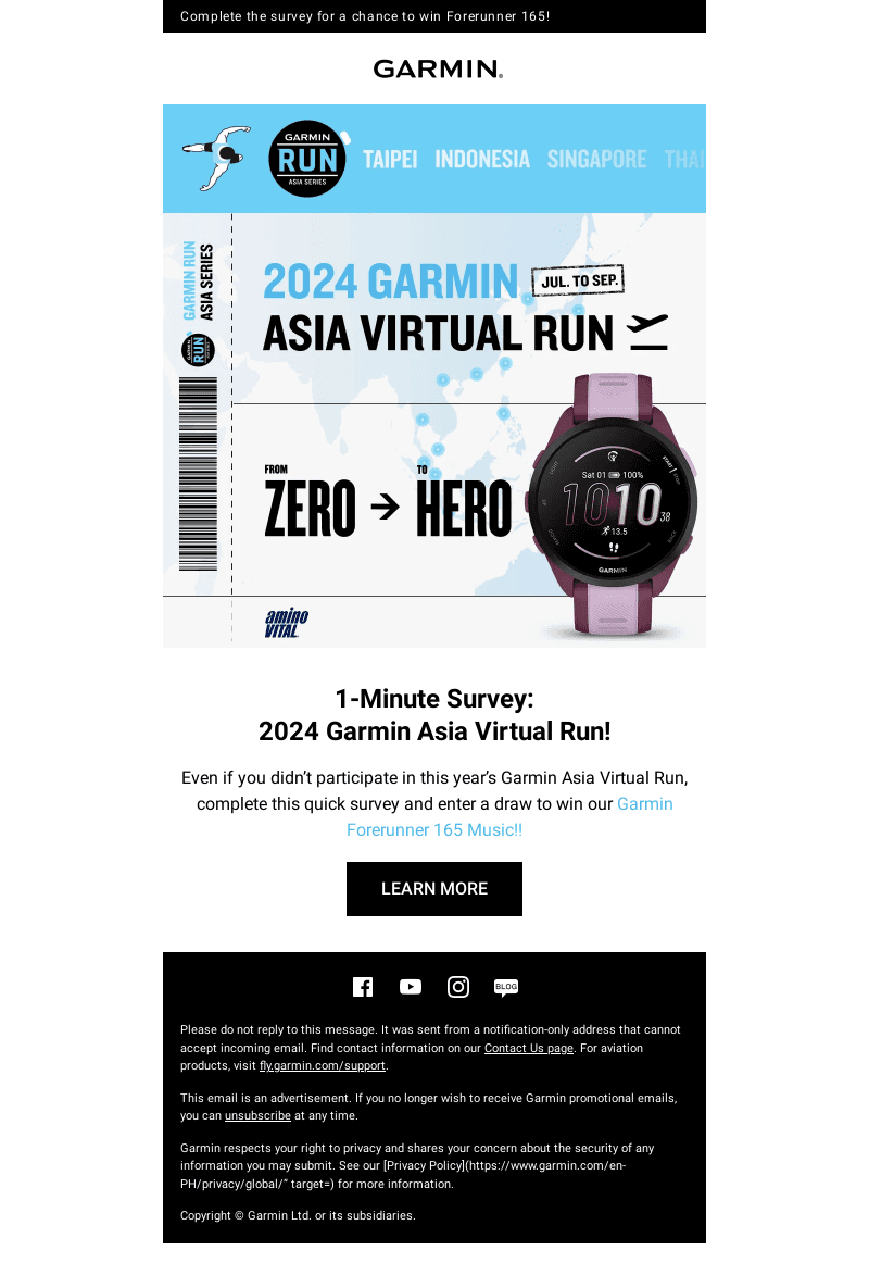 Garmin email from Wed, Oct 9, 2024