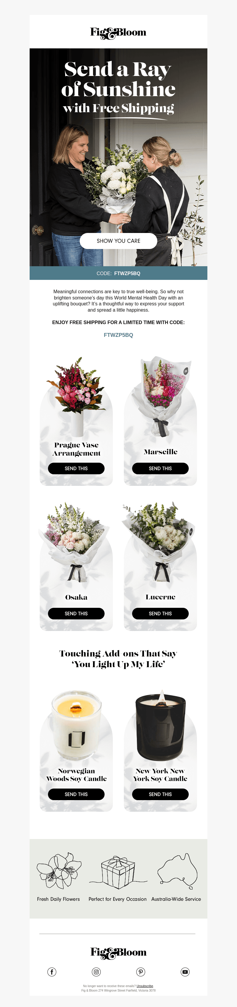 ❤️ Spread love with free shipping