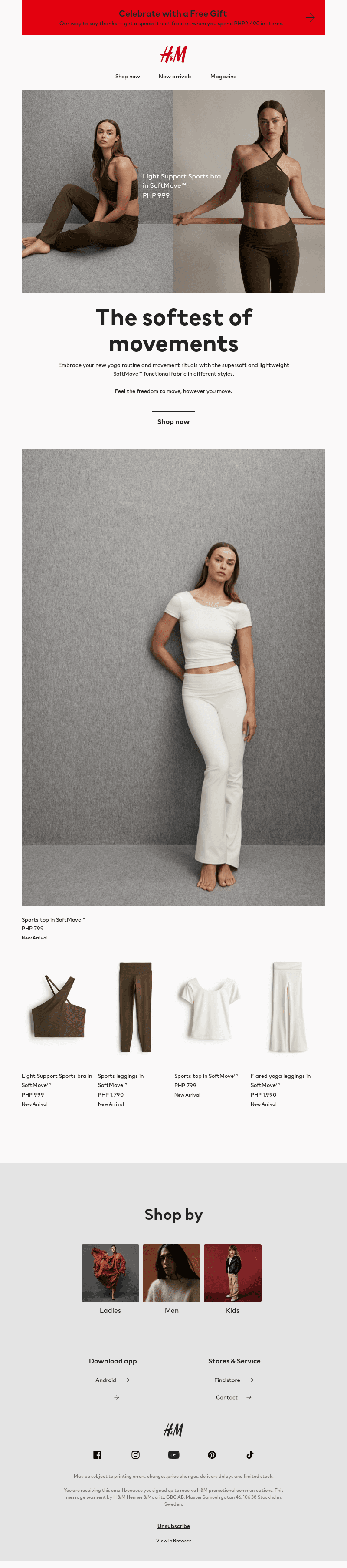 Explore yogawear in supersoft fabric