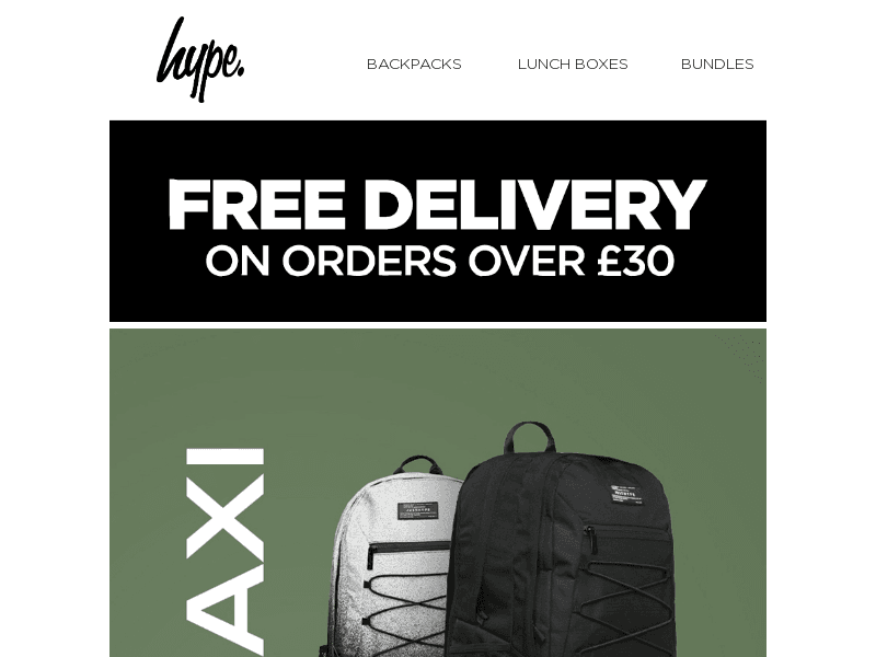 Maxi Back Packs - For when you need a bit more Space!