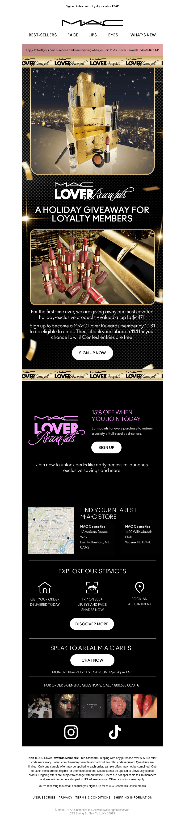 MAC Cosmetics email from Fri, Oct 11, 2024