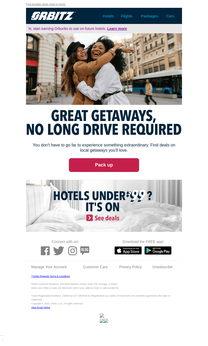 Orbitz email from Fri, Oct 11, 2024
