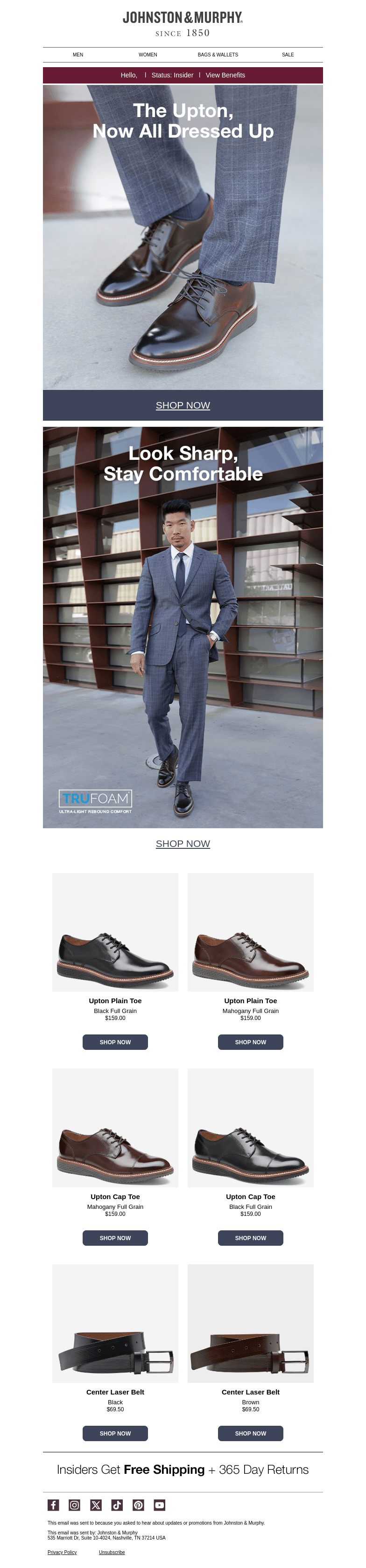 Look Sharp, Stay Comfortable