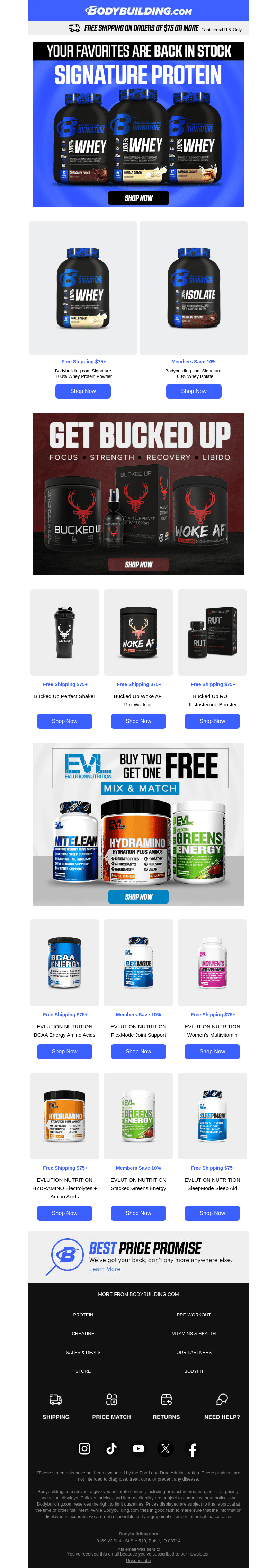 Bodybuilding email from Sat, Oct 12, 2024