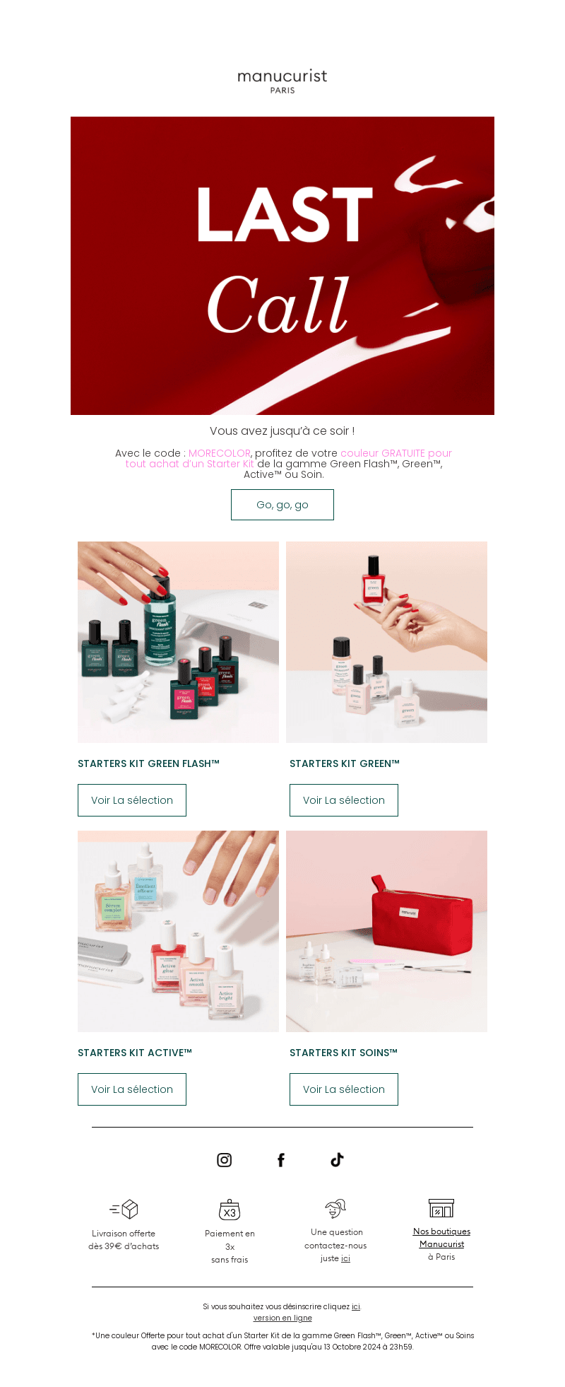 LAST CALL 🚨Votre Couleur offerte