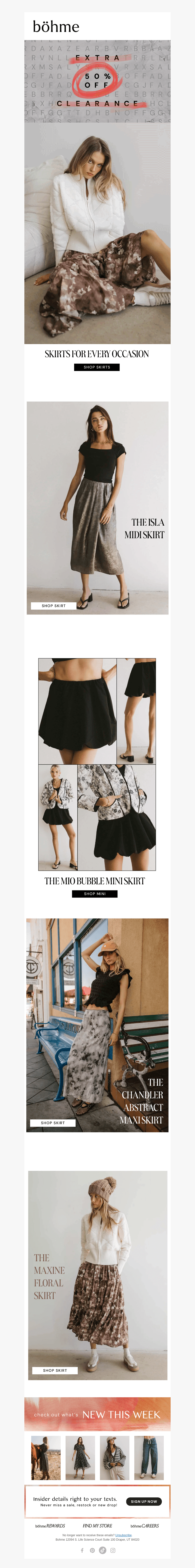 SKIRTS: an alternative to pants