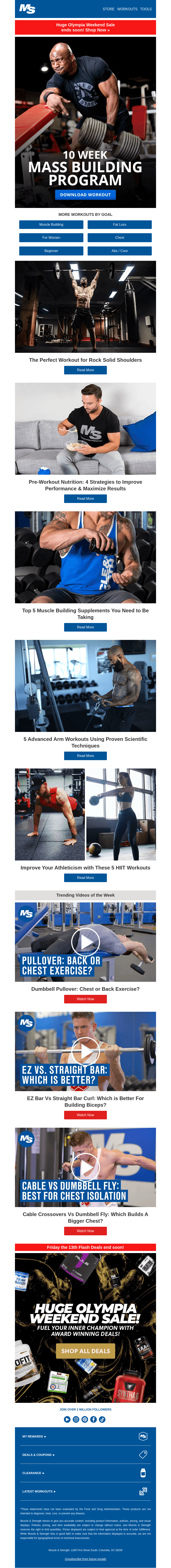 10 Week Program to Build Muscle Mass