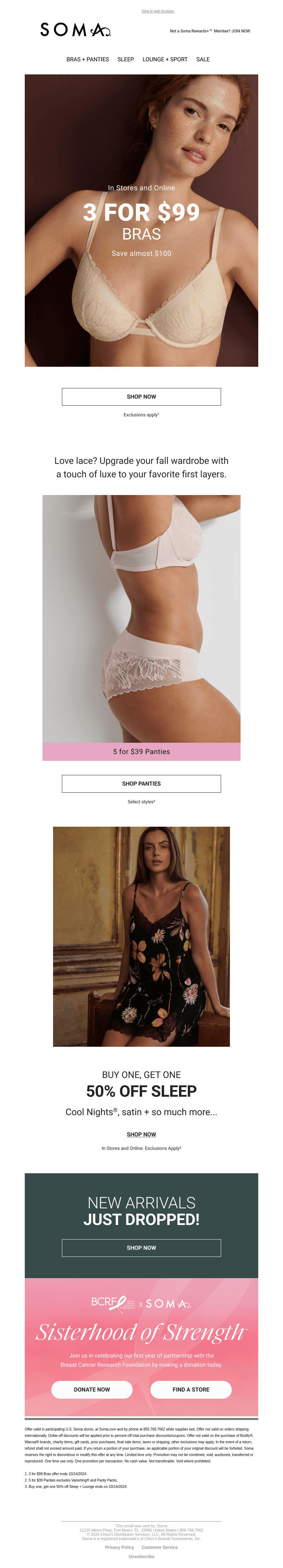 The Lace Edit: 3 for $99 Bras