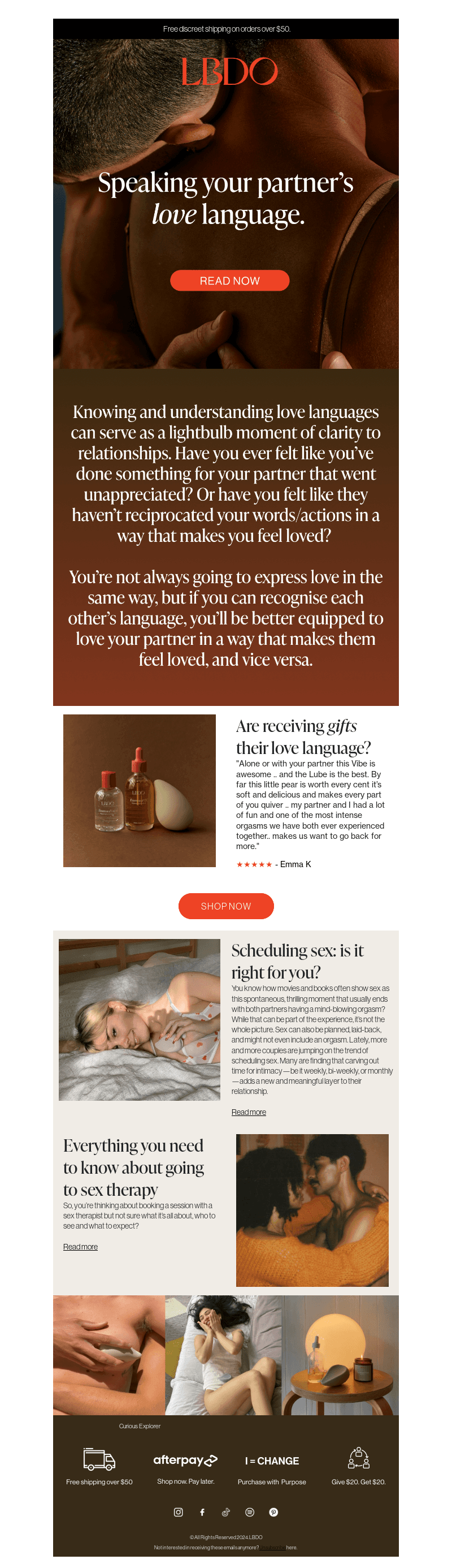 How to speak your partner's love language.