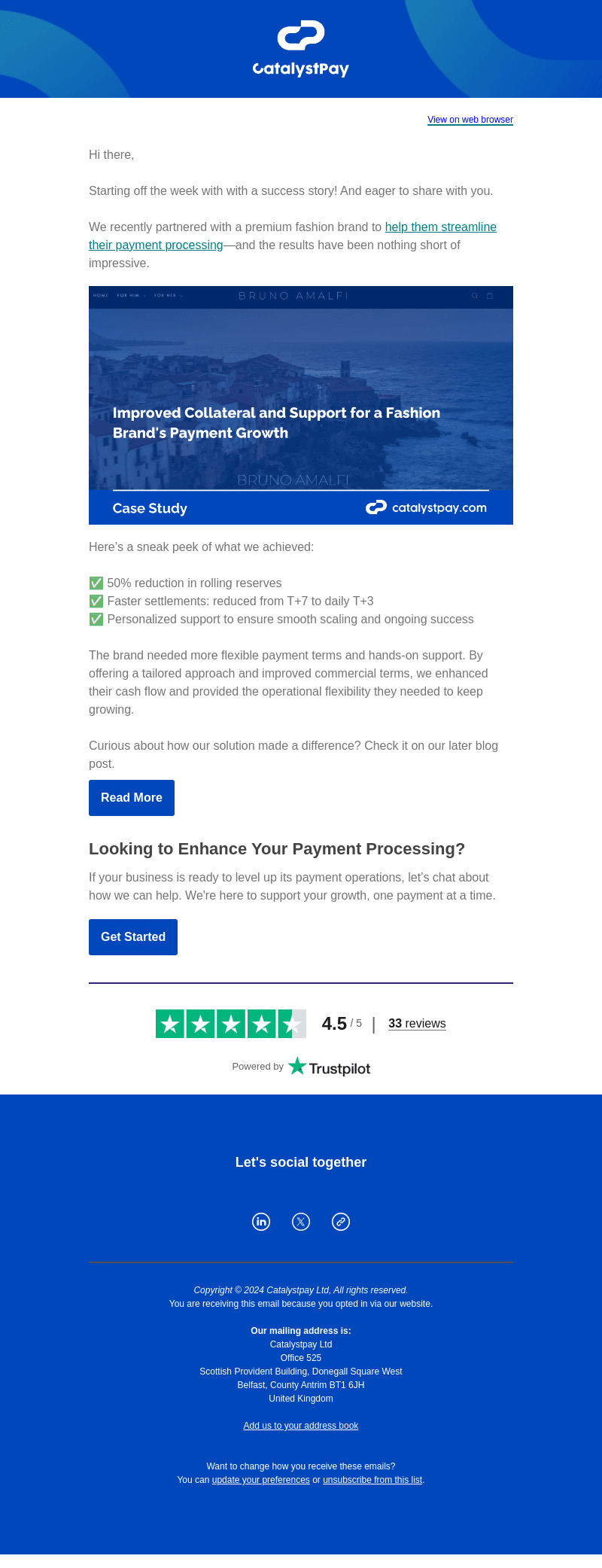 Catalyst Commerce email from Mon, Oct 14, 2024