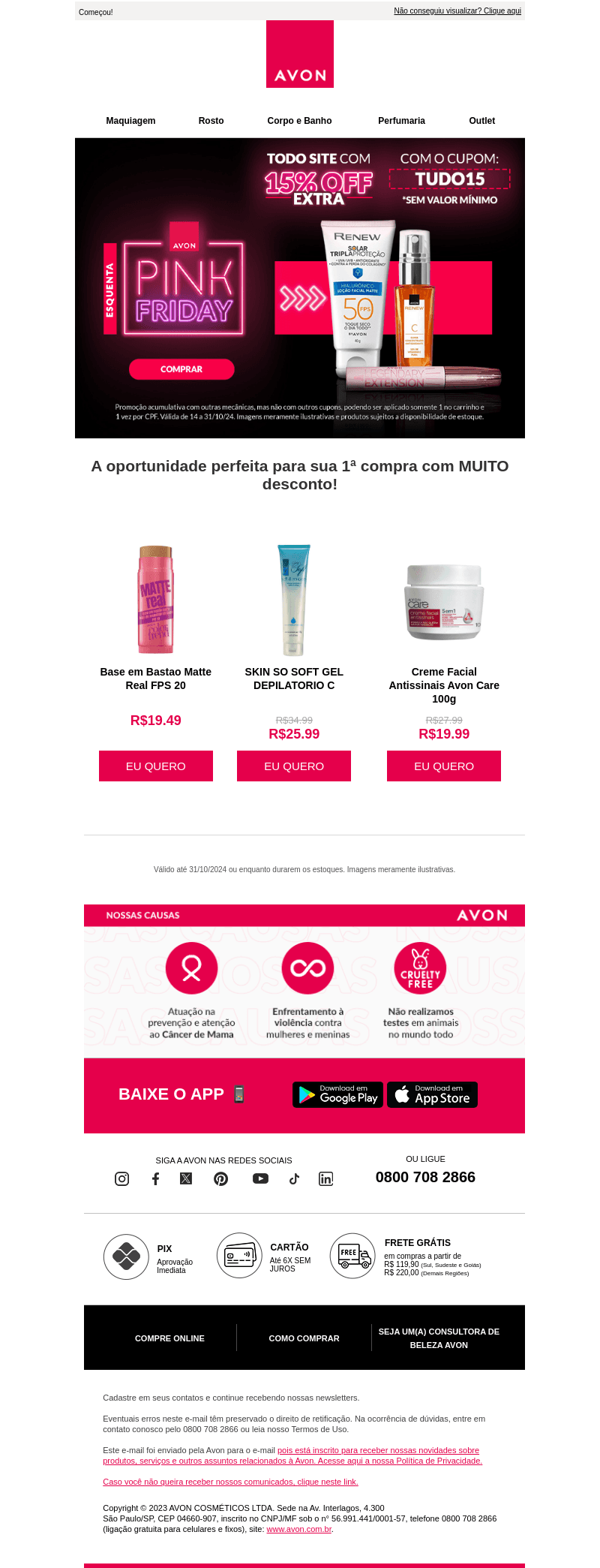 ESQUENTA PINK FRIDAY AVON