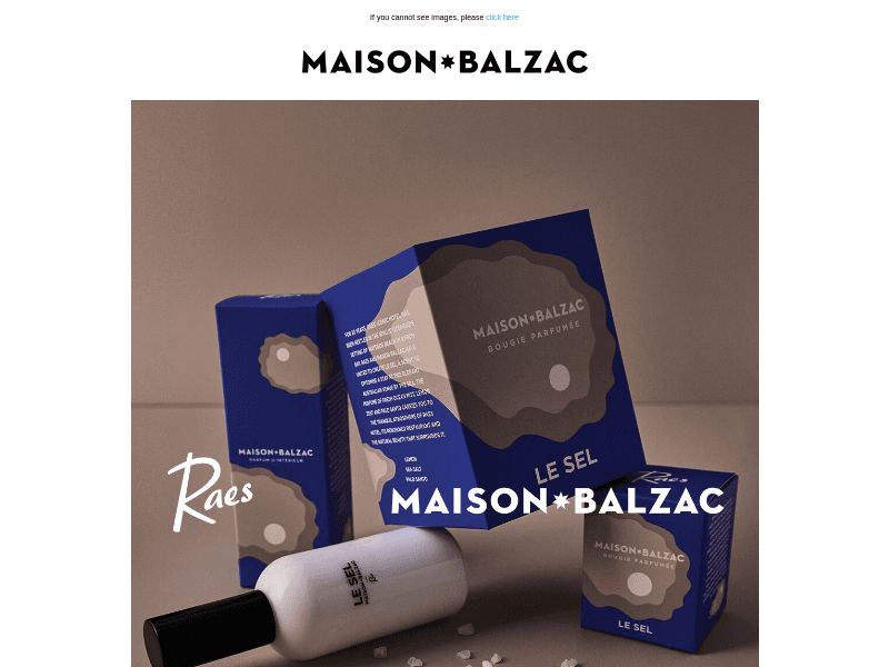 LE SEL SCENT • RAES ON WATEGOS