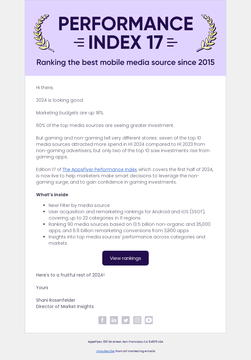 The AppsFlyer Performance Index - Edition 17 is live!
