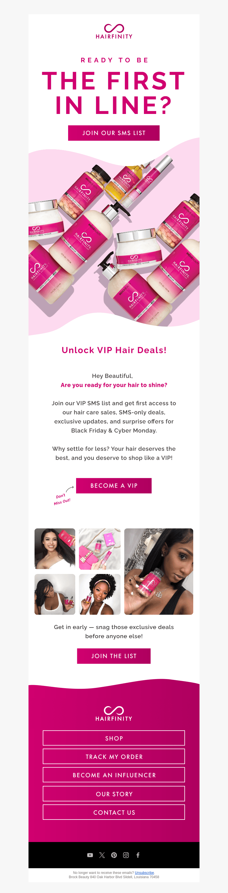 Your VIP shopping experience awaits!