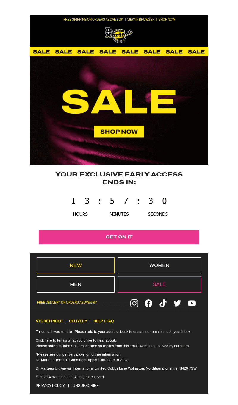The DM’s SALE is here