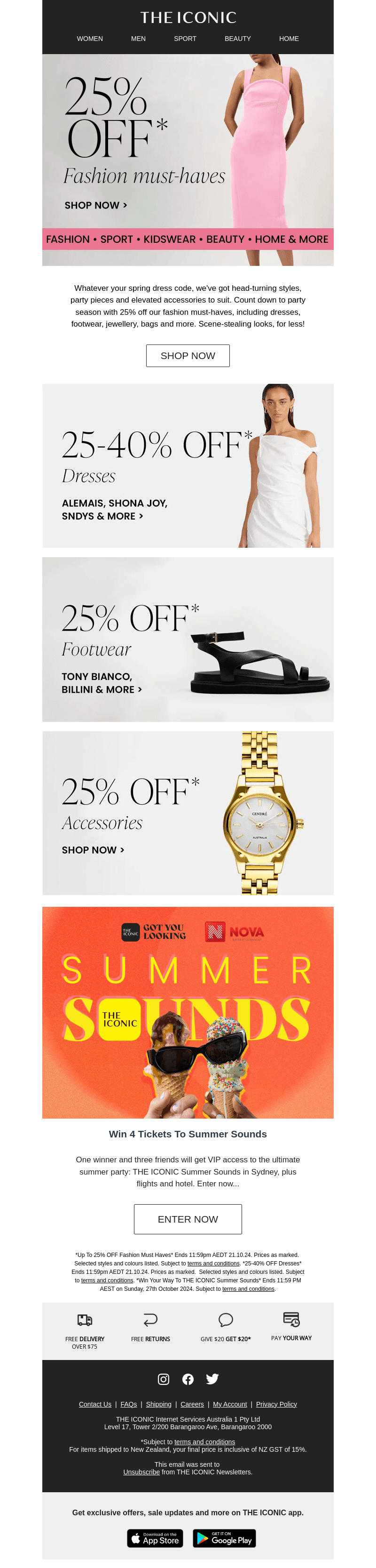 25% off celebration styles 🍸