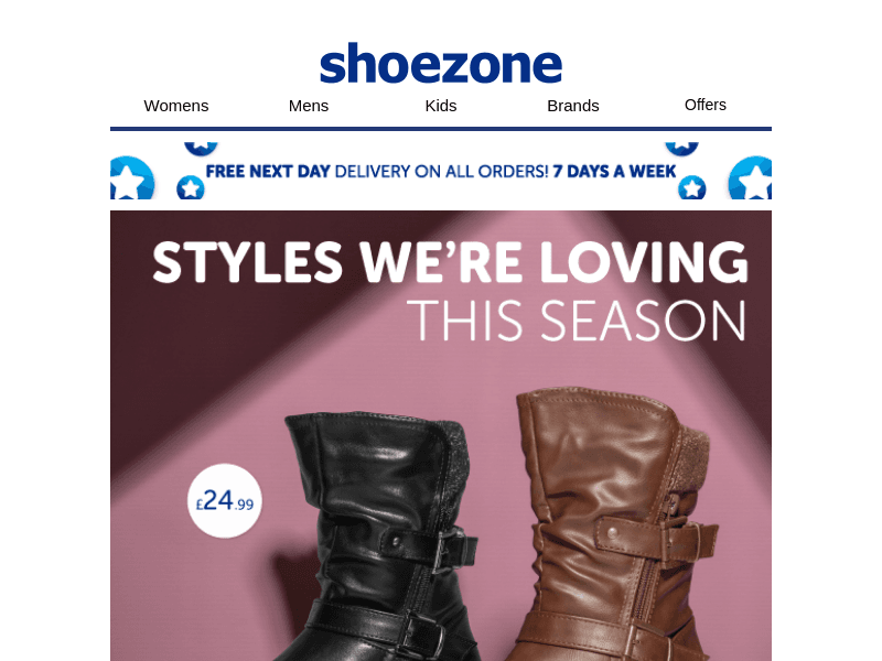 Order before 8pm for FREE next day delivery…