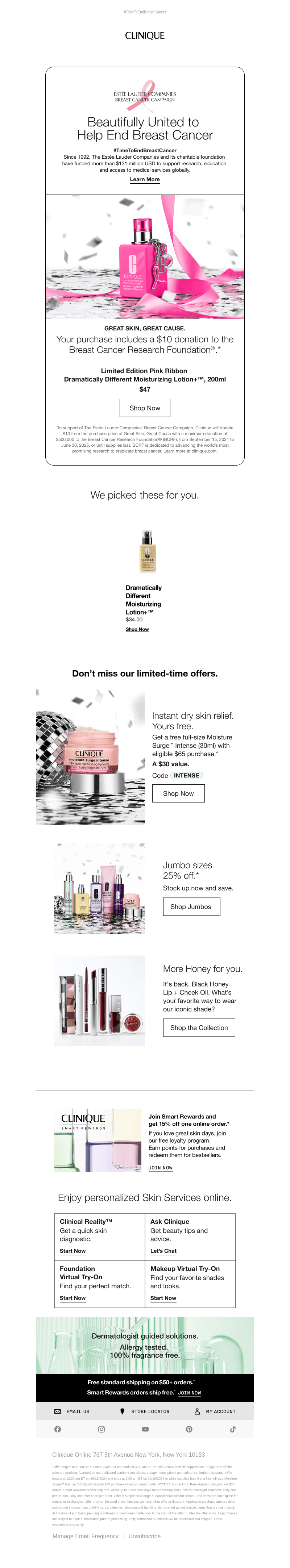 Great skin, great cause.