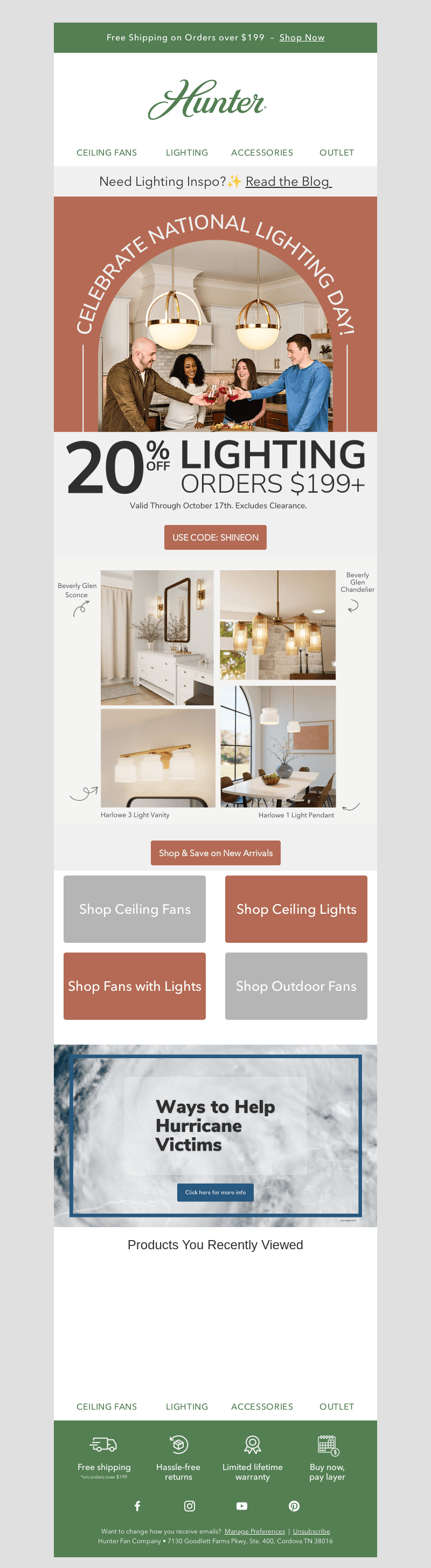 Illuminate & Save: 20% Off Lighting $199+ ✨
