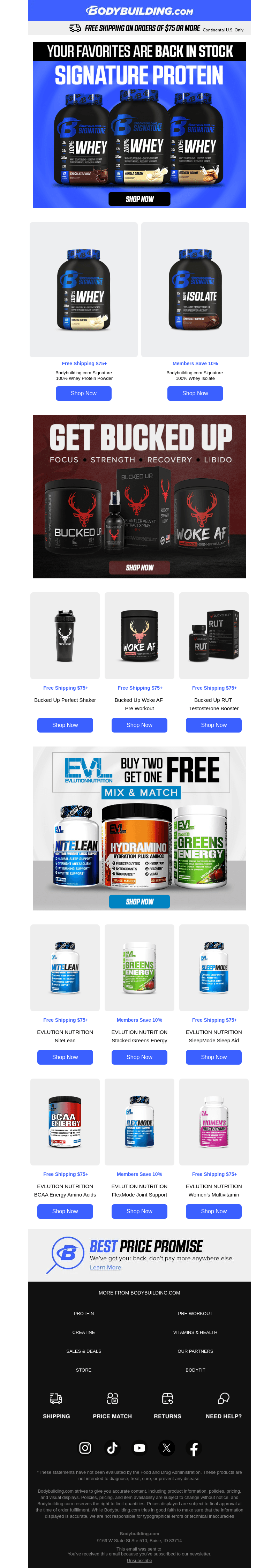 Bodybuilding email from Wed, Oct 16, 2024