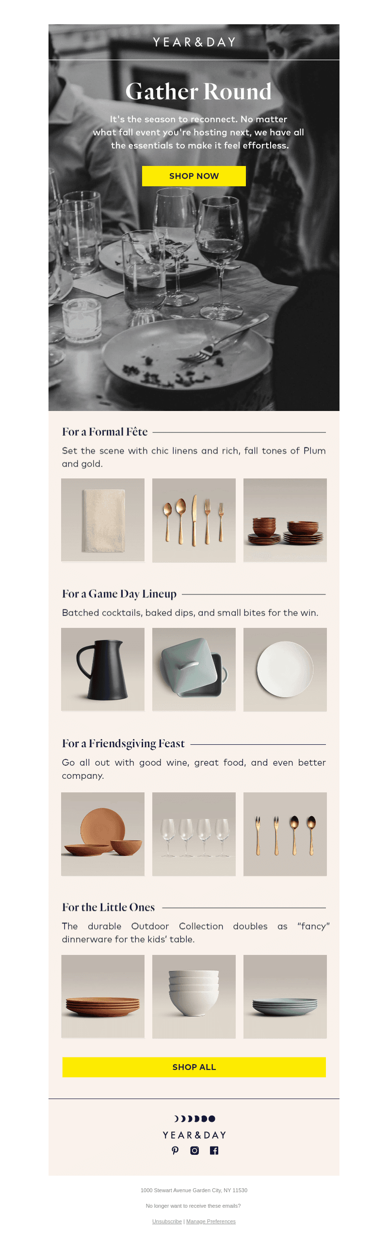 Fall entertaining essentials.