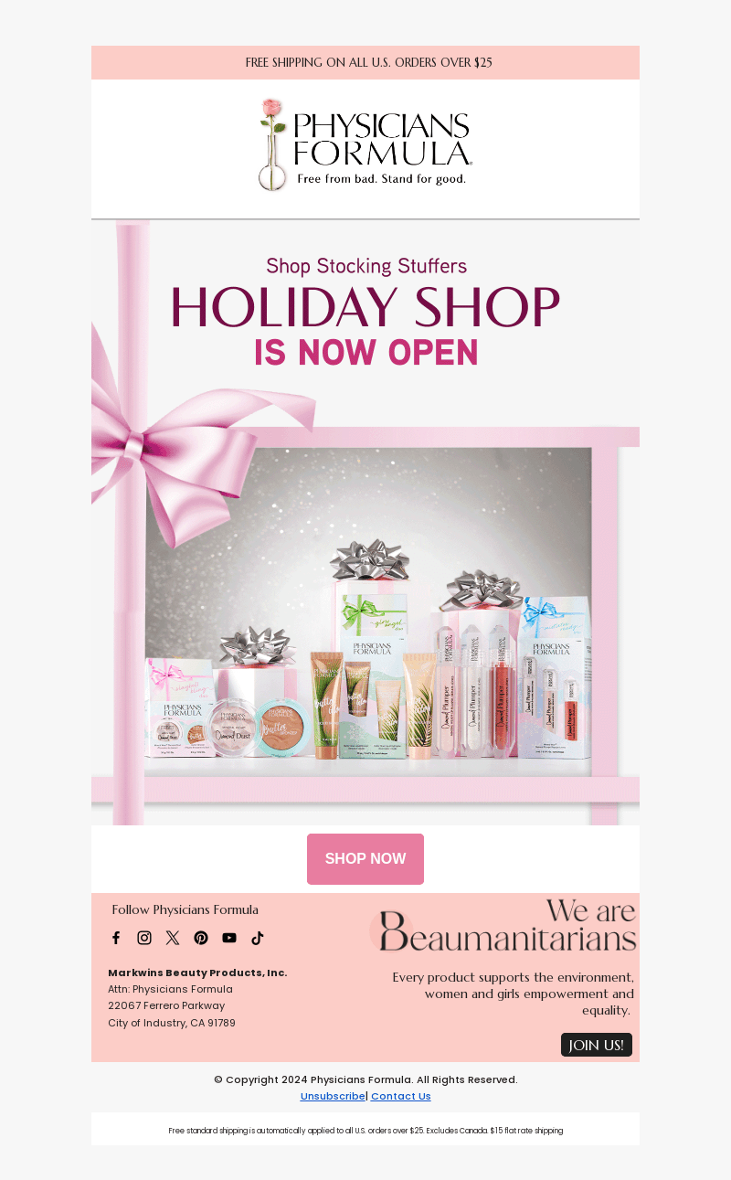 Holiday Shop is NOW LIVE