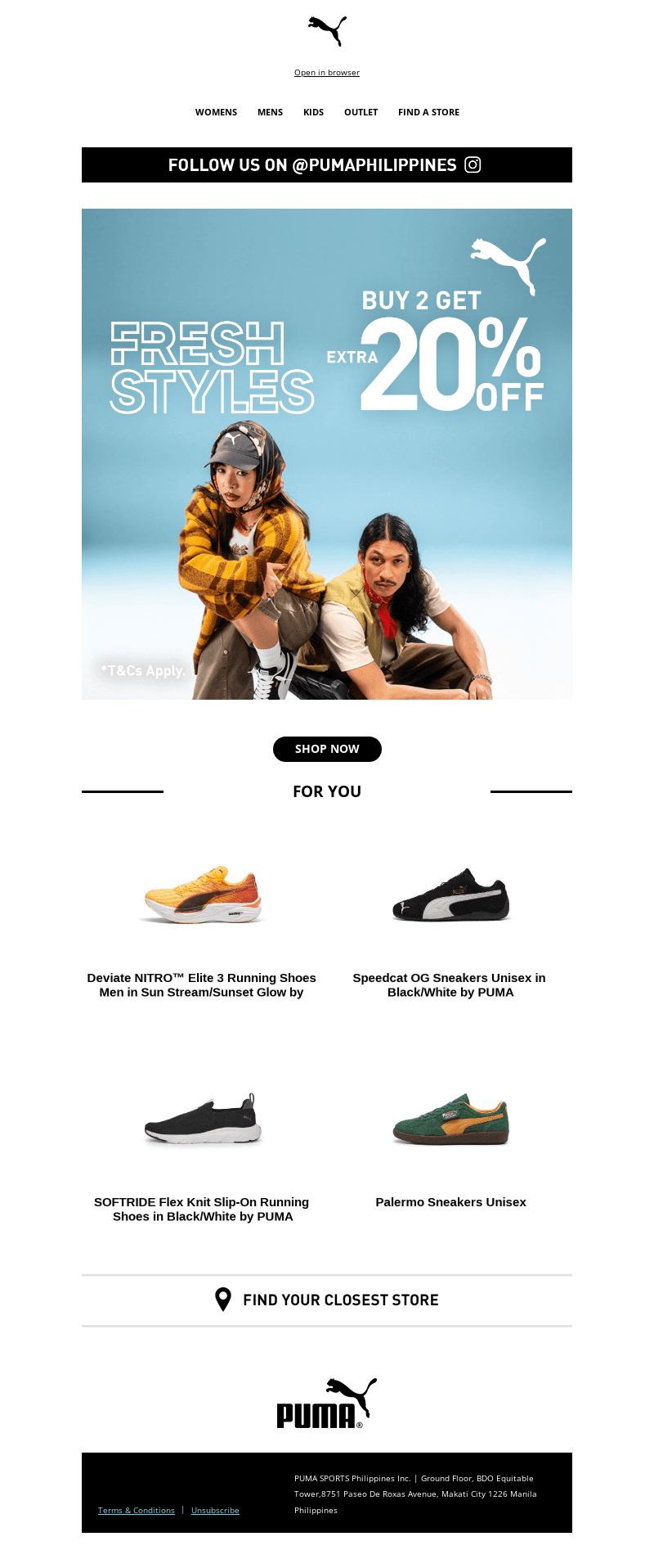 BUY 2 GET EXTRA 20% OFF - FRESH STYLES!