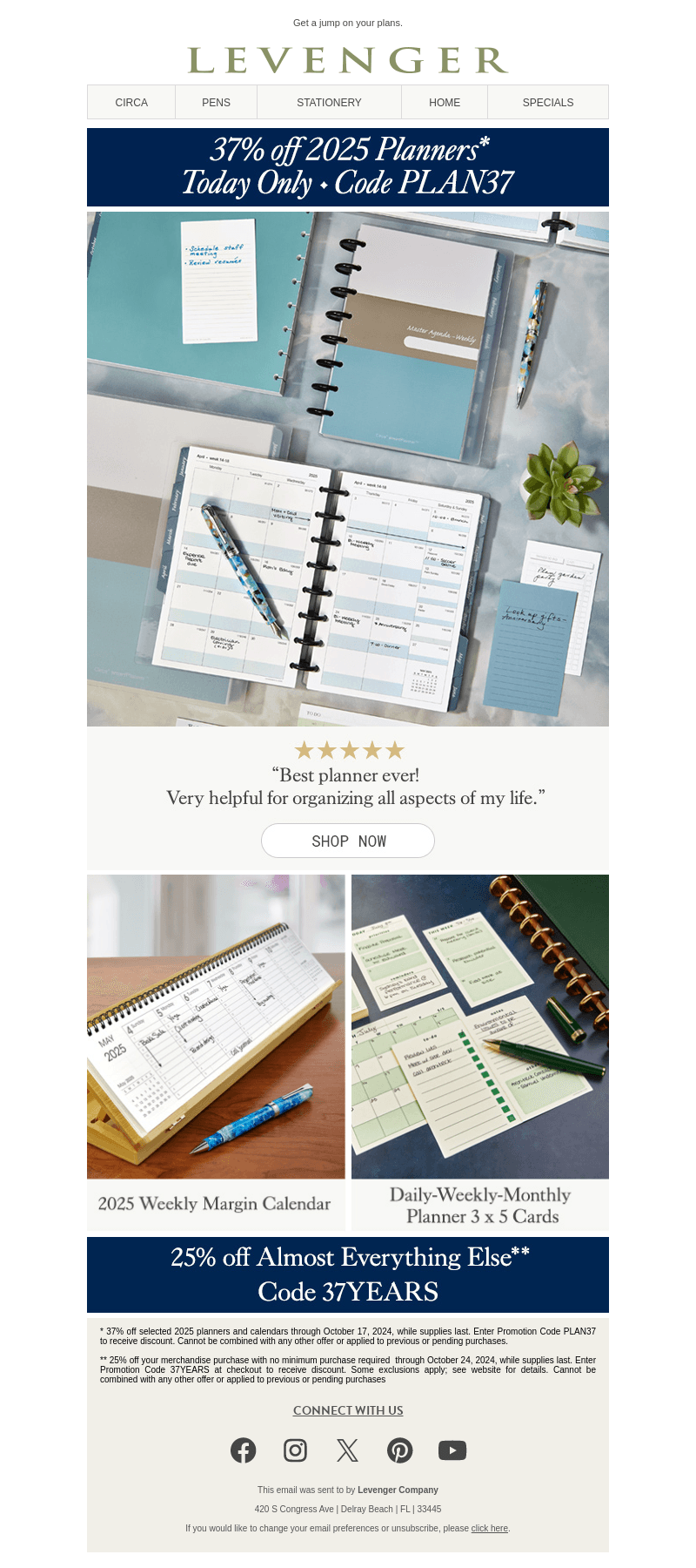 37% off 2025 smartPlanners & Accessories.
