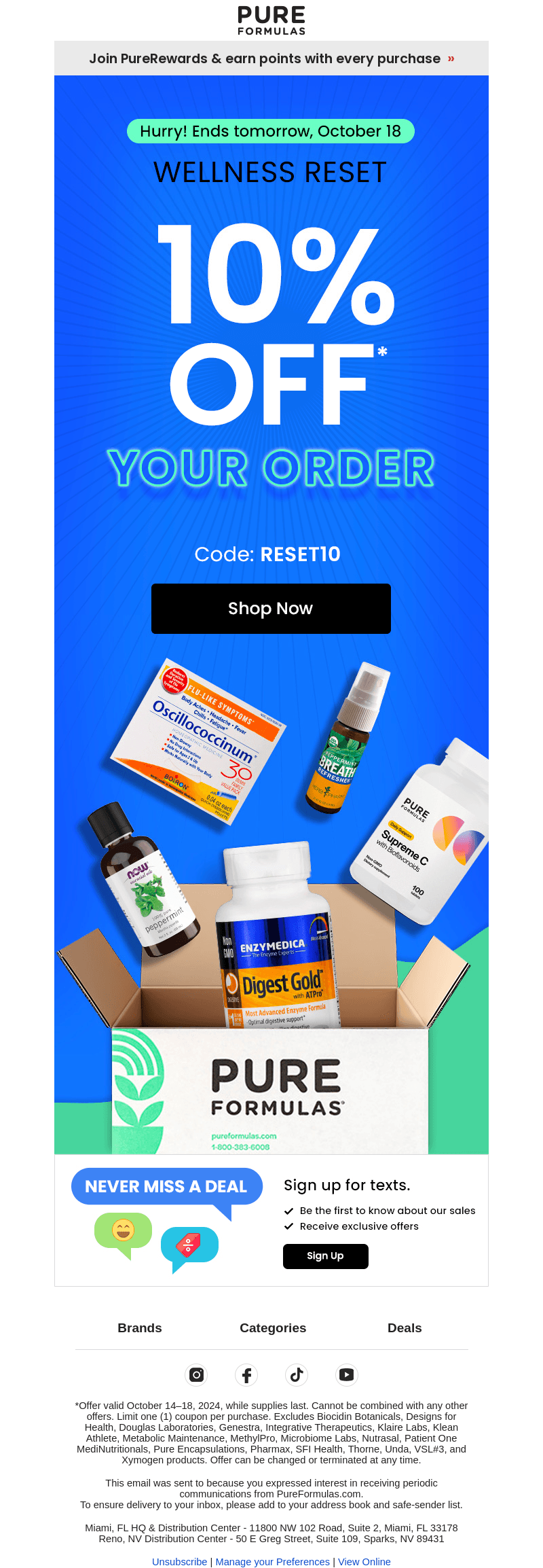 Last chance to get 10% OFF everything!