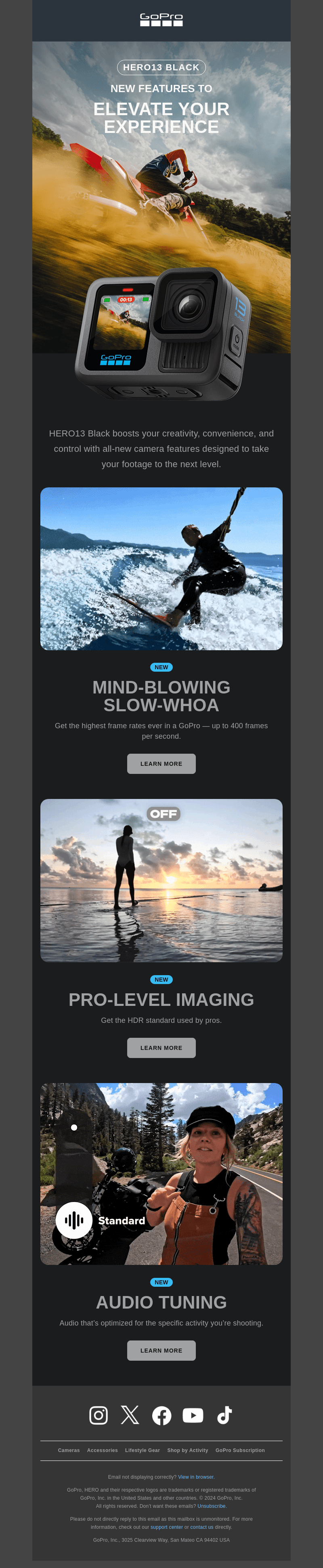 GoPro email from Thu, Oct 17, 2024