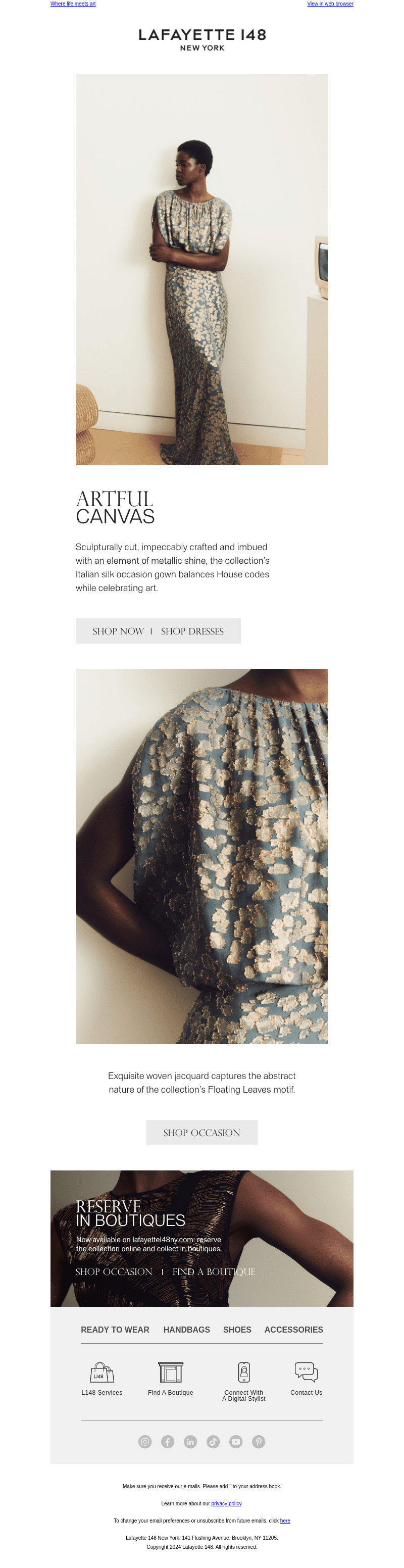 On Display: Occasion Dressing