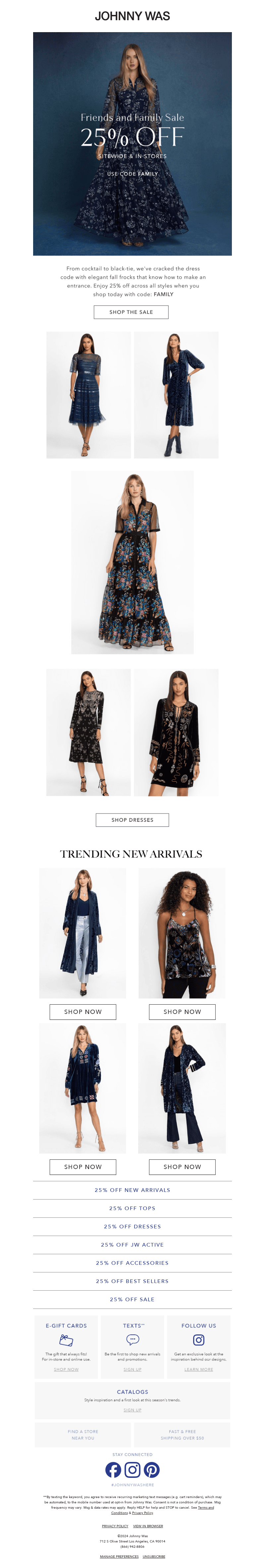 25% Off Every Perfect Dress