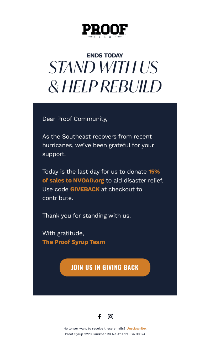 Last Day to Help with Relief Efforts